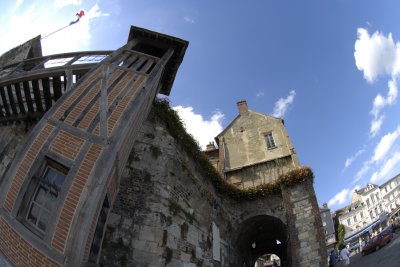 Honfleur from a fisheye