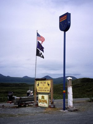 Signposts and flags