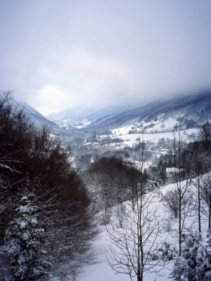 Snowy valley