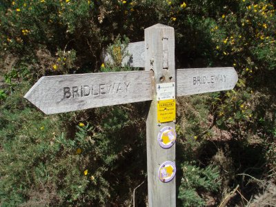 Taking the bridleway