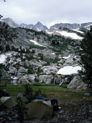 Pitching the tents