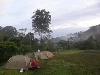 Temporary campsite