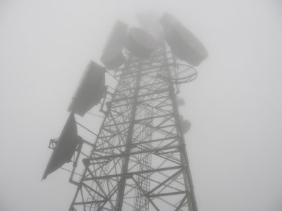 Mast in the mist