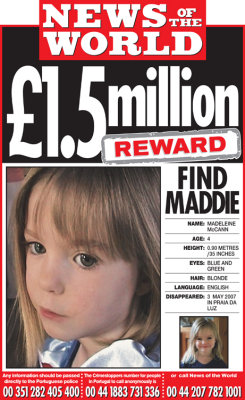 Please help find Maddie (abducted on the Algarve, Portugal)