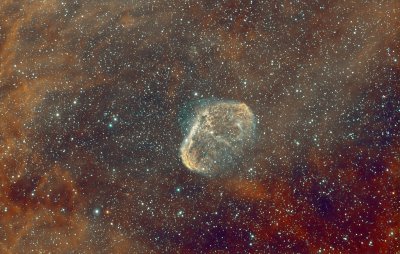 The Crescent Nebula [Ha OIII]