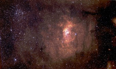 Bubble nebula and M-52