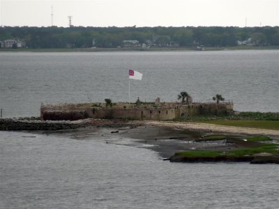 Passing Castle Pinkney in Charleston Harbor