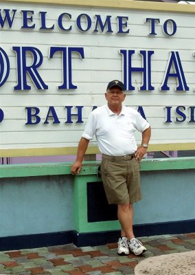 Pete at the Freeport Harbour Village