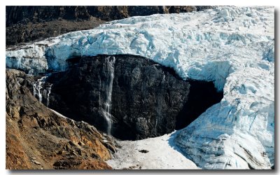 Falls, Athabasca Glacier