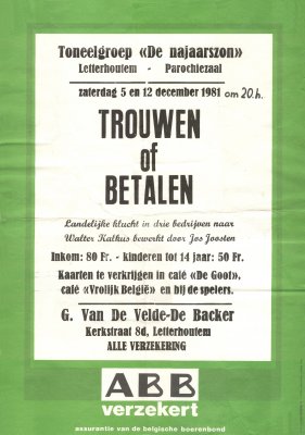 1981 Trouwen of Betalen