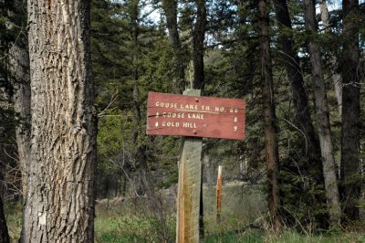Goose Lake Trail Sign
