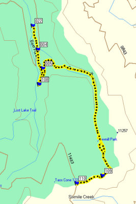 Sawmill Park Trail GPS Track Log