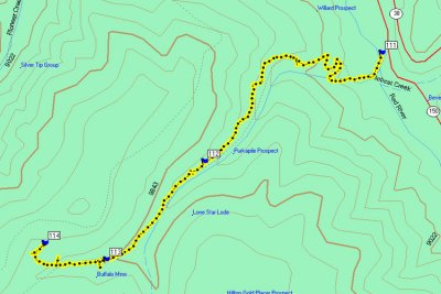 Goose Lake Road GPS Track Log