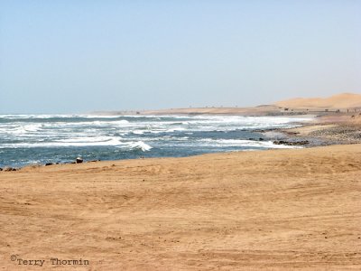 Seacoast, where desert meets ocean 1 - Swakopmund.JPG