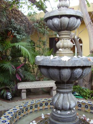 Fountain outside our door