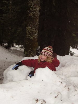 Julia in her snow castle