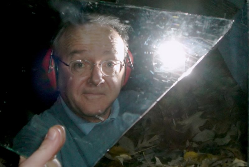 Self with broken mirror