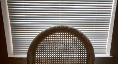 chair and blind