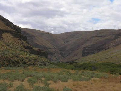 John Day River canyon - from park on Condon Road