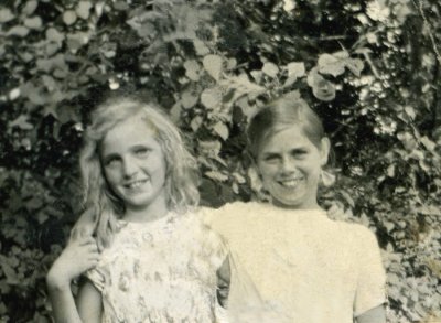 Barbara Conley & Marian Kay (McDonald) - undated photo