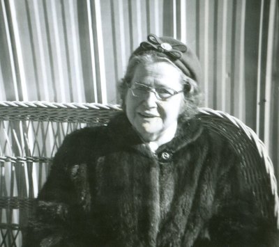 Esther McDonald at the Kay's cottage - March 1961