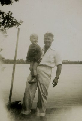 Bob McDonald and son, Bob - summer 1949