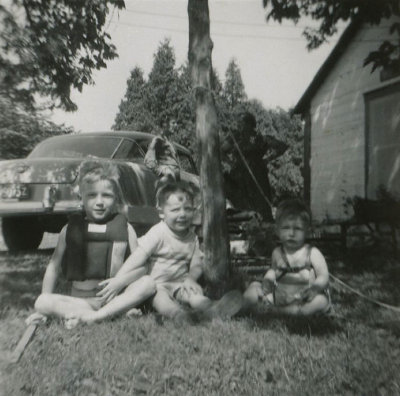 Bob, Garrie, and Bill McDonald - July 1953