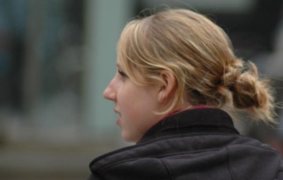 Young lady, Republique, Paris, 2008