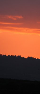 Thin red sky