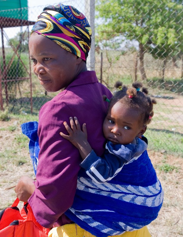 Mother & Child  at Swaziland Border