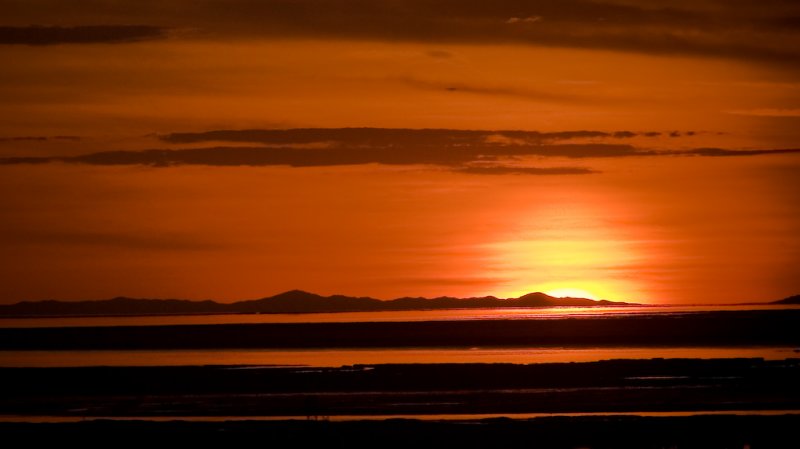 Tonights Sunset. Over Antelope Island