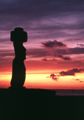 Sunset Easter Island