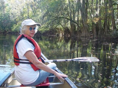 SARA LOVED CANOEING THE CONGEREE NATIONAL PARK