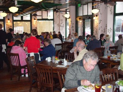 INTERIOR OF PAULA DEEN'S LADY AND TWO SONS RESTAURANT