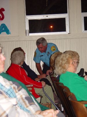 THE SHERIFF GREETS THE LADIES AFTER HIS SET