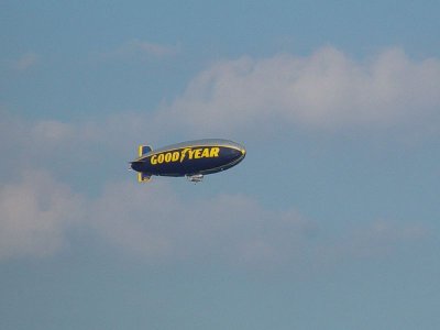 CLOSE UP OF THE BLIMP