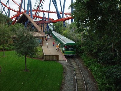 THIS IS THE TRAIN WE USED TO GET AROUND IN THE PARK