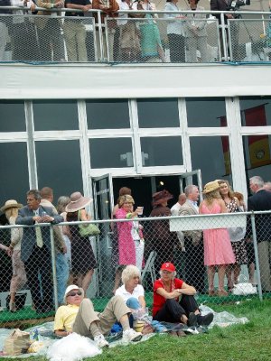 WE WATCHED MOST RACES FROM THE CHEAP SEATS