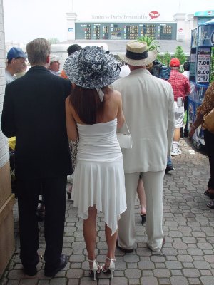LOOKING TOWARD THE PADDOCK