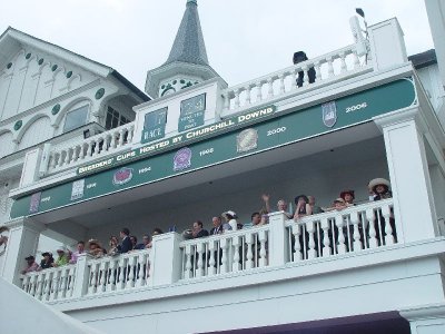 THE UPPER LEVEL WAS FULL BY MID DERBY DAY