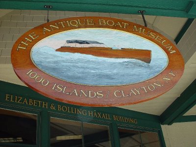 THIS WAS THE ENTRANCE TO THE ANTIQUE BOAT MUSEUM