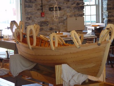 THIS WAS ONE OF THE WORKSHOPS WHERE WOODEN BOATS WERE BEING CONSTRUCTED AND RESTORED