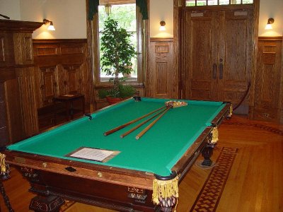 BILLIARDS TABLE-THE WOOD WORK WAS AMAZING