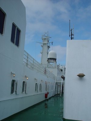 ONE OF THE 5 DECKS ON THE FERRY CARIBOU