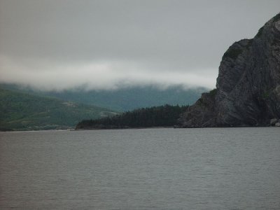 THE FOG LIFTED ONLY TO REAPPEAR AGAIN-A COMMON OCCURANCE IN GROS MORNE PARK