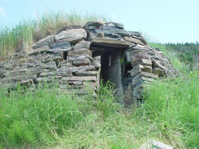 MOST EARLY RURAL HOUSES ON NEWFOUNDLAND HAD ROOT CELLARS AND MANY STILL DO TODAY