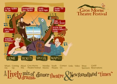 THIS IS THE ONLINE WEBSITE FOR THE GROS MORNE THEATRE FESTIVIAL