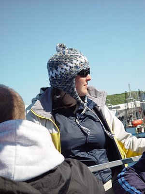 OUR GUIDE WAS WEARING A WOOL HAT CALLED AN EISNER-VERY POPULAR ON THE ISLAND