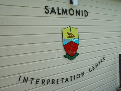 THIS ALTANTIC SALMON CENTER WAS AT GRAND FALLS  WHERE THE FISH CLIMB A LADDER