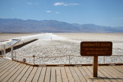 Badwater - 282 feet below sea level